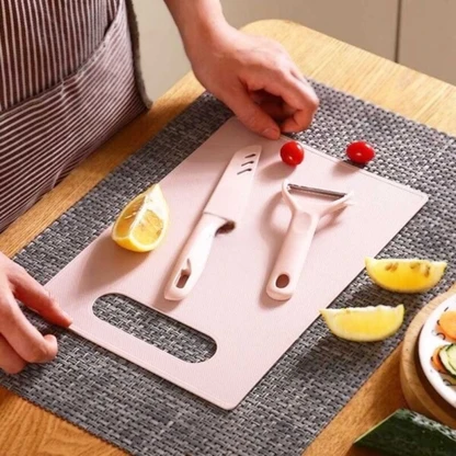 3 in 1 Fruit Knife Peeler & Cutting Board Set