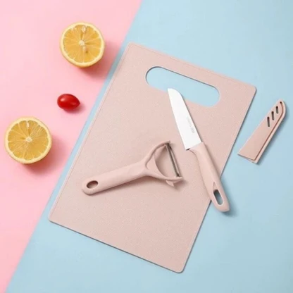 3 in 1 Fruit Knife Peeler & Cutting Board Set