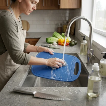 2 in 1 Portable Cutting Board Knife Kit
