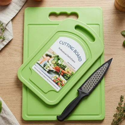 3-Piece Cutting Board Set with Chef Knife