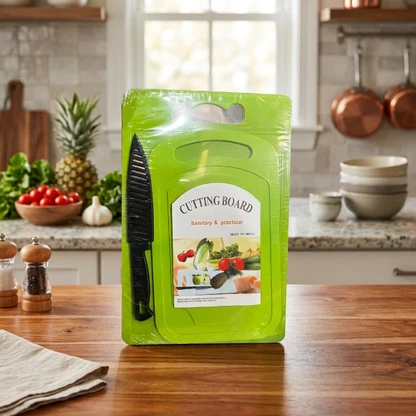 3-Piece Cutting Board Set with Chef Knife