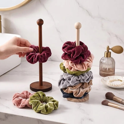 Wooden Hair Tie Organizer Stand
