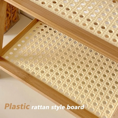 2 Layer Multi-Purpose Wooden Organizer Shelf