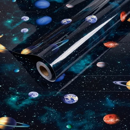 Self Adhesive Universe Galaxy Marble Sheet