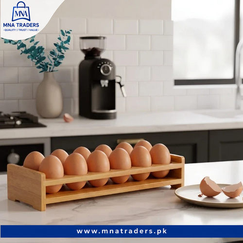 12 Grid Wooden Kitchen Egg Tray