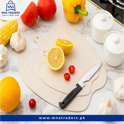 2-in-1 stainless steel knife and cutting board set for kitchen use in Pakistan
