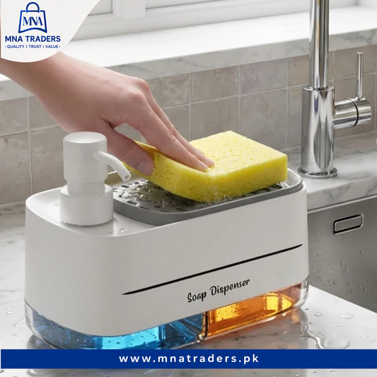 2-in-1 Kitchen Soap Dispenser Organizer