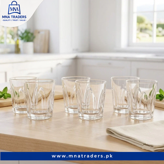 6PCs Crystal Wave Glass Set