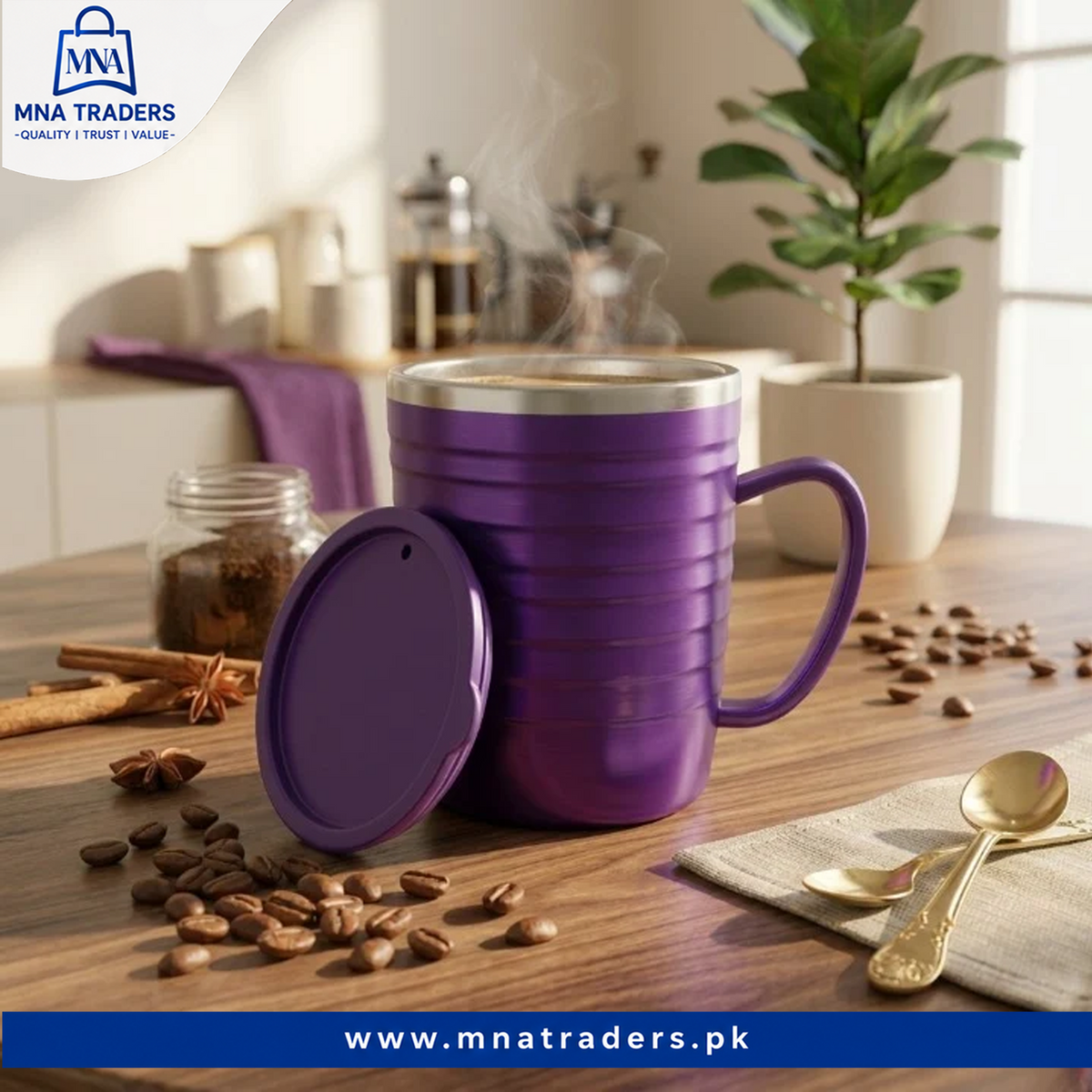 Elegant Double Wall Coffee Mug