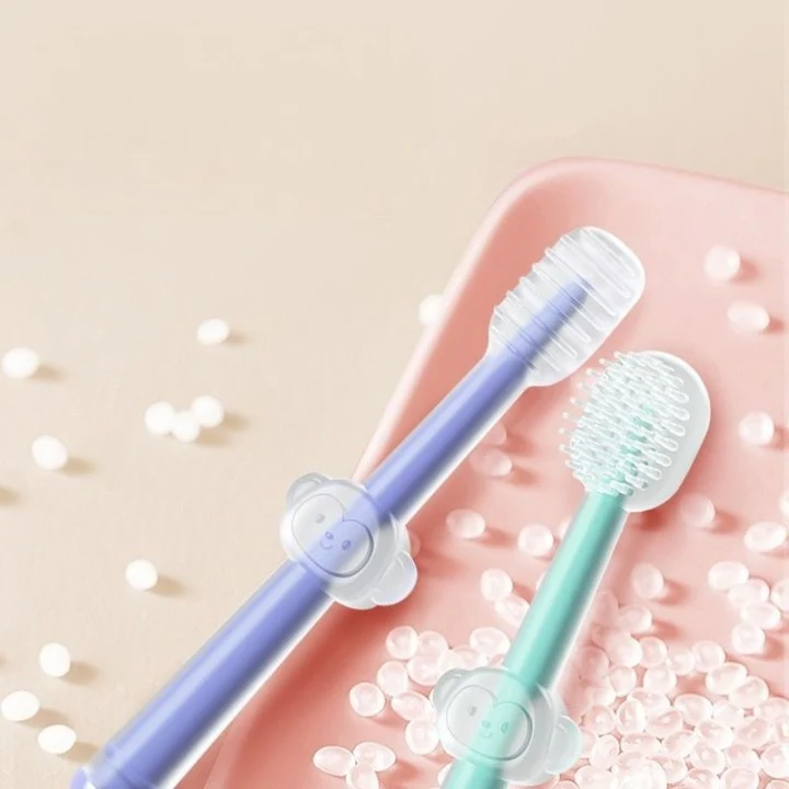2PCs Silicon Baby Toothbrush for Milk Teeth for bundle
