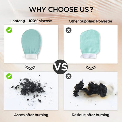 Exfoliating Gloves Mitten Remove Dead Skin Bath Body Scrub