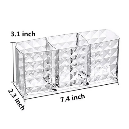 3 Section Acrylic Cosmetic Storage Box