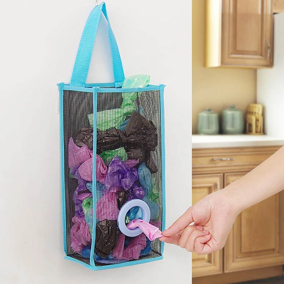 Multi-Purpose Hanging Shopper Dispenser Holder &amp; Organizer Bag
