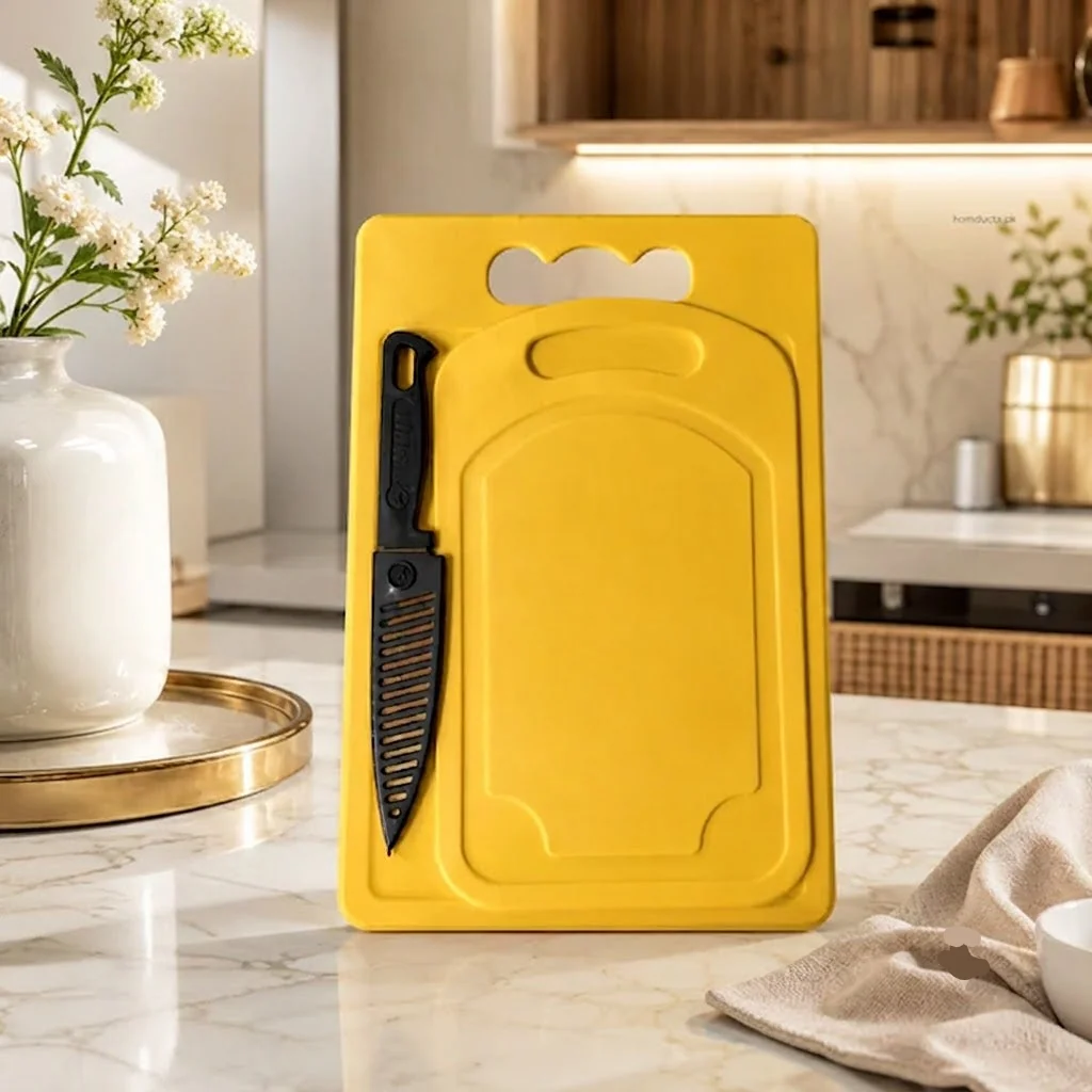 3-Piece Cutting Board Set with Chef Knife