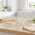 6PCs Crystal Wave Glass Set