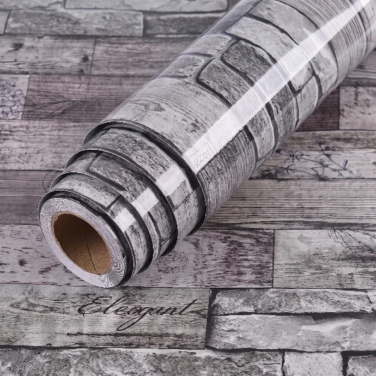 Self Adhesive Gray Brick Marble Sheet (60x200 CM)