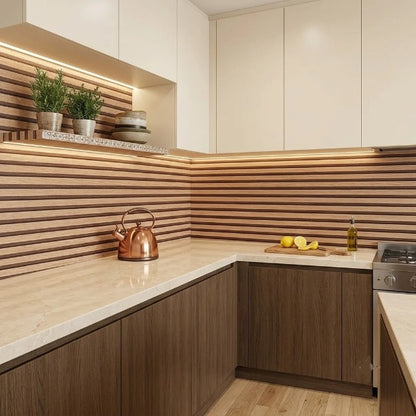 Waterproof Wood Texture Marble Sheet (60cm x 2m)
