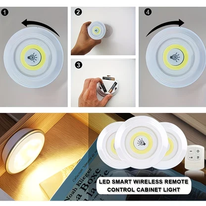 Wireless Remote Control COB Night Light