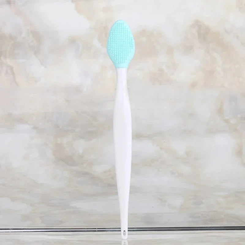 Silicone Blackhead Remover Double Sided Lip Nose Scrubber Brush Tool